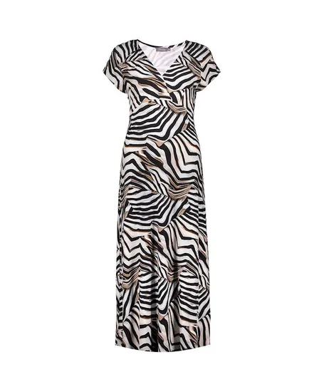 Geisha Maxi Jurk Allover Print