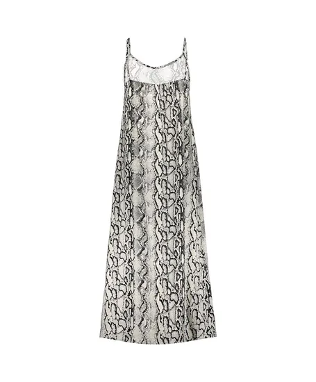 Geisha Maxi Jurk Snake Print