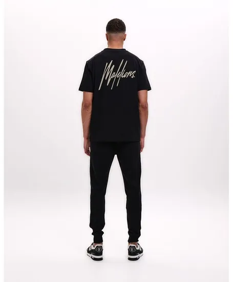 Malelions T-shirt Striped Signature